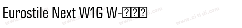 Eurostile Next W1G W字体转换